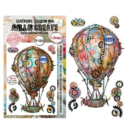 AALL & CREATE AALL & CREATE AUTOUR DE MWA #1454 SKY MECHANISM A6 CLEAR STAMP SET