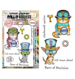AALL & CREATE AALL & CREATE JANET KLEIN #1373 PRECISION PAWS A7 CLEAR STAMP SET