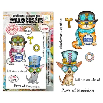 AALL & CREATE AALL & CREATE JANET KLEIN #1373 PRECISION PAWS A7 CLEAR STAMP SET