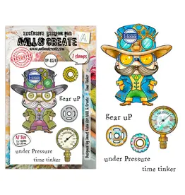 AALL & CREATE AALL & CREATE JANET KLEIN #1374 TIME TINKER A7 CLEAR STAMP SET