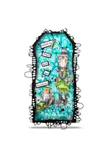 AALL & CREATE AALL & CREATE JANET KLEIN #1375 STEAMING DEE A7 CLEAR STAMP SET