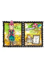 AALL & CREATE AALL & CREATE JANET KLEIN #1375 STEAMING DEE A7 CLEAR STAMP SET