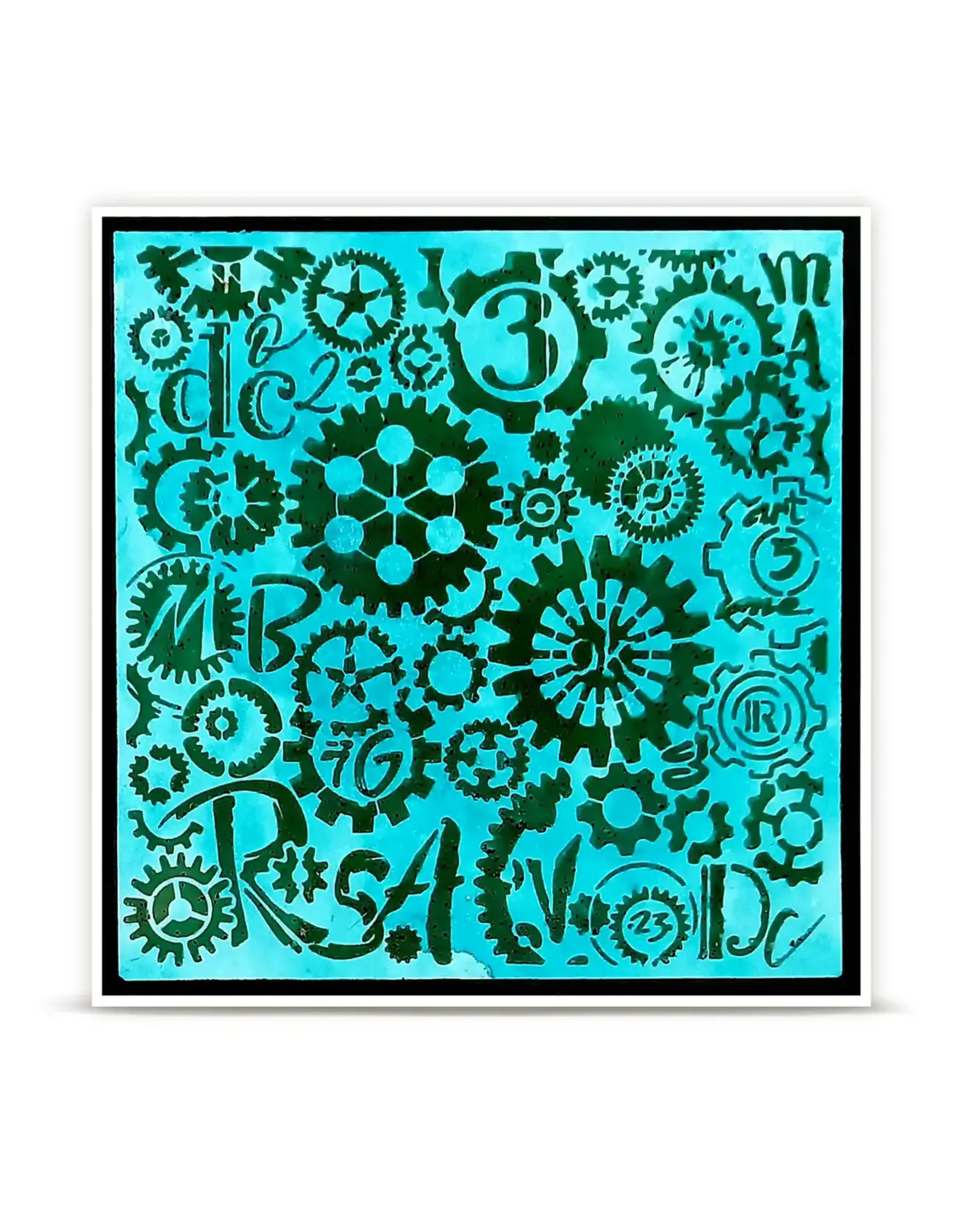AALL & CREATE AALL & CREATE AUTOUR DE MWA #269 CLOCKSPIRE 6X6 STENCIL