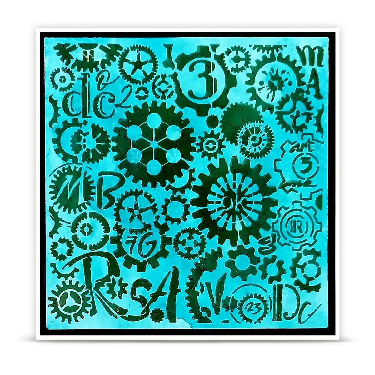 AALL & CREATE AALL & CREATE AUTOUR DE MWA #269 CLOCKSPIRE 6X6 STENCIL