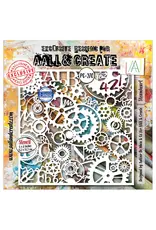 AALL & CREATE AALL & CREATE AUTOUR DE MWA #270 STEAMHEART 6X6 STENCIL