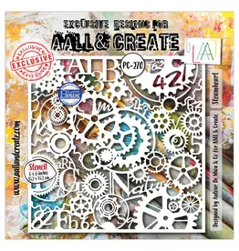 AALL & CREATE AALL & CREATE AUTOUR DE MWA #270 STEAMHEART 6X6 STENCIL