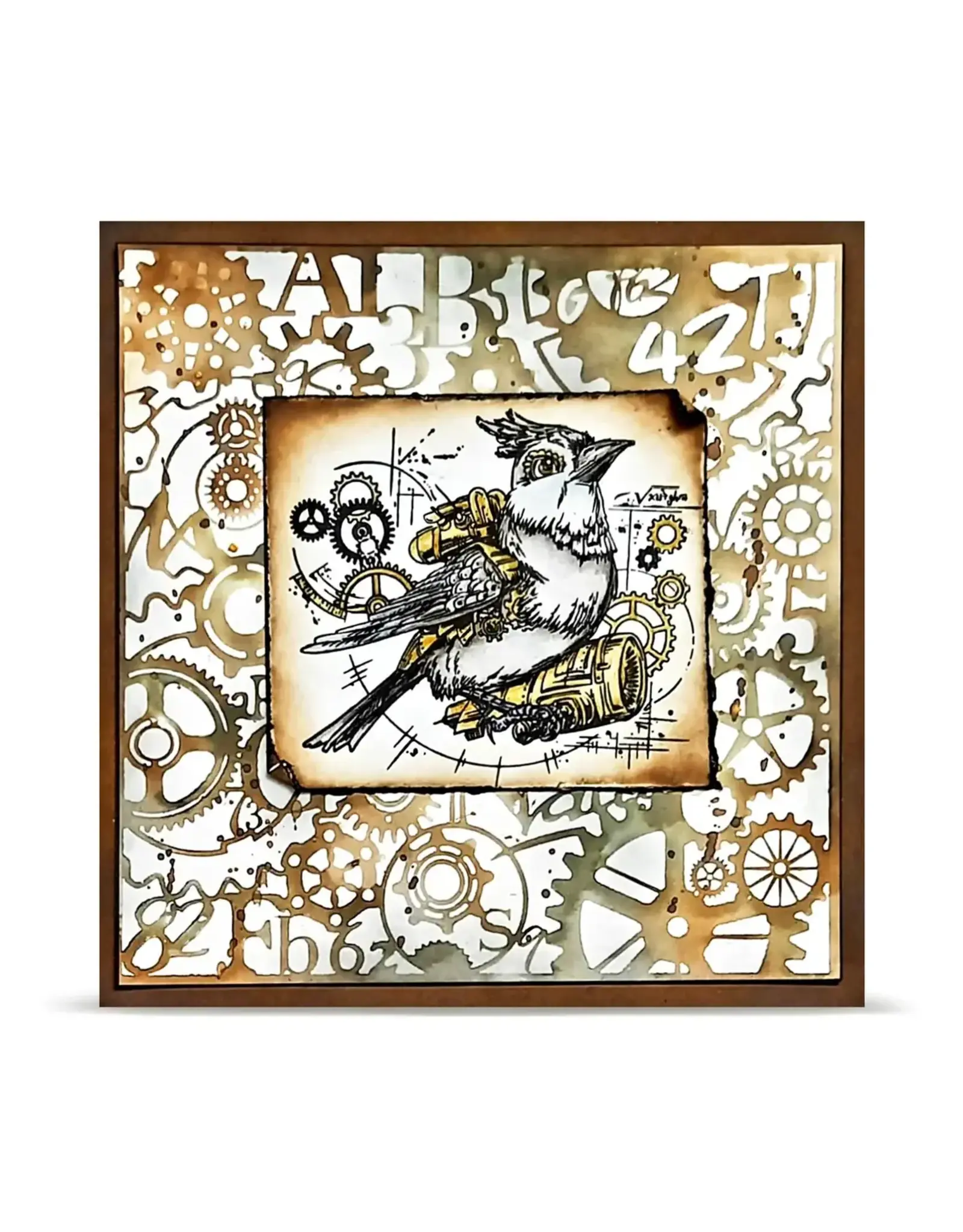 AALL & CREATE AALL & CREATE AUTOUR DE MWA #270 STEAMHEART 6X6 STENCIL