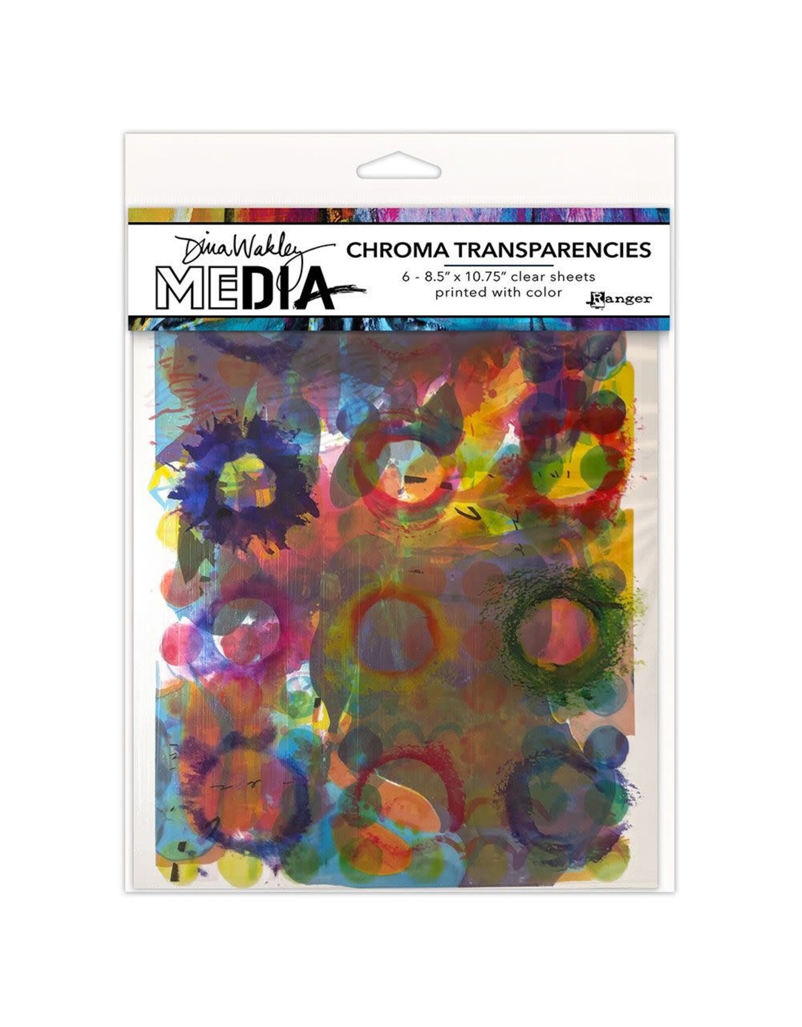 RANGER RANGER DINA WAKLEY MEDIA CHROMA TRANSPARENCIES PAINTED ELEMENTS