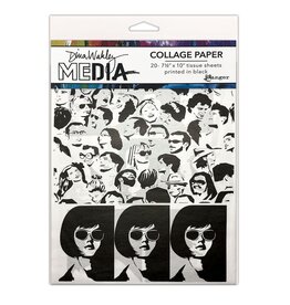 RANGER RANGER DINA WAKLEY MEDIA COLLAGE TISSUE PAPER BOLD 20PK 7.5X10