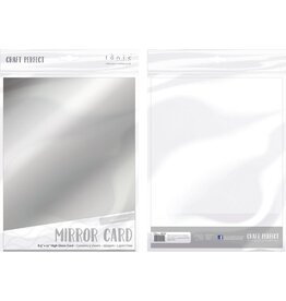 TONIC TONIC STUDIOS MIRROR CARD CHROME SILVER 8.5X11 5 PK