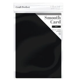 TONIC TONIC STUDIOS CRAFT PERFECT BLACK 8.5x11 SMOOTH CARDSTOCK 5/PK