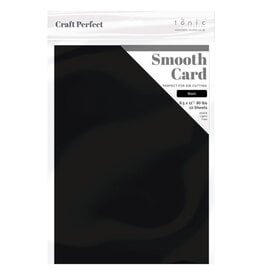 TONIC TONIC STUDIOS CRAFT PERFECT BLACK 8.5x11 SMOOTH CARDSTOCK 10/PK