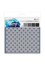 RANGER RANGER SIMON HURLEY POLKA DOTS 6x6 LAYERING STENCIL SET