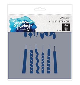 RANGER RANGER SIMON HURLEY BOLD CANDLES 6x6 STENCIL