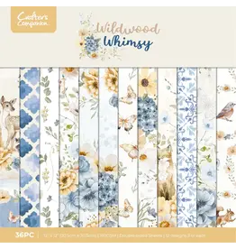 CRAFTERS COMPANION CRAFTERS COMPANION WILDWOOD WHIMSY 12x12 PAPER PAD 36 SHEETS