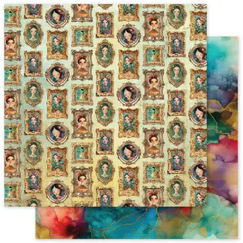 PAPER ROSE PAPER ROSE PORTRAITS IN BLOOM - B 12x12 CARDSTOCK