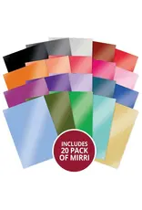 HUNKYDORY CRAFTS LTD. HUNKYDORY ESSENTIAL COLOUR ASSORTMENT MIRRI CARD 20 SHEETS