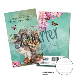 3QUARTER DESIGNS 3QUARTER DESIGNS FLORAL MECHANICA MINI NOTEBOOK