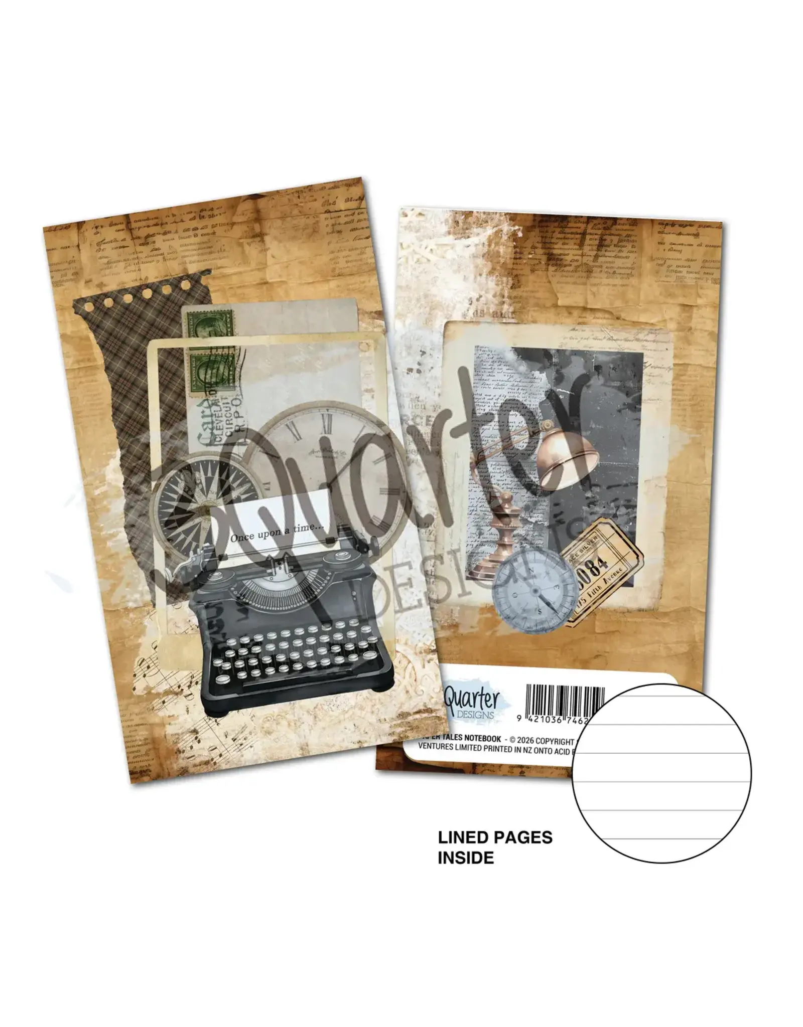 3QUARTER DESIGNS 3QUARTER DESIGNS PAPER TALES MINI NOTEBOOK