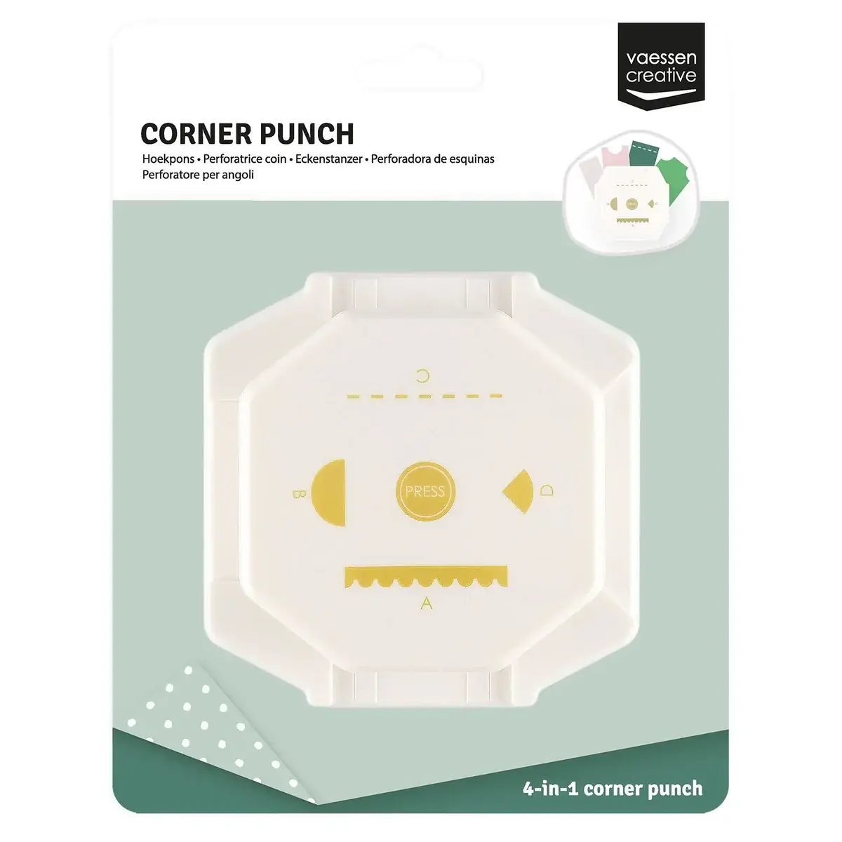 VAESSEN CREATIVE VAESSEN CREATIVE TICKETS 4-IN-1 CORNER PUNCH