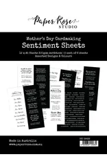 PAPER ROSE PAPER ROSE MOTHER`S DAY A5 SENTIMENT SHEETS