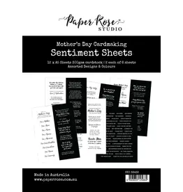 PAPER ROSE PAPER ROSE MOTHER`S DAY A5 SENTIMENT SHEETS