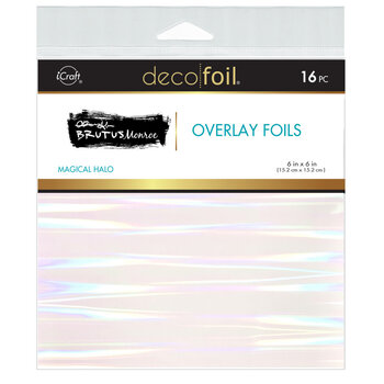 THERMOWEB ICRAFT DECO FOIL BRUTUS MONROE OVERLAY FOILS MAGICAL HALO  6x6 16 SHEETS