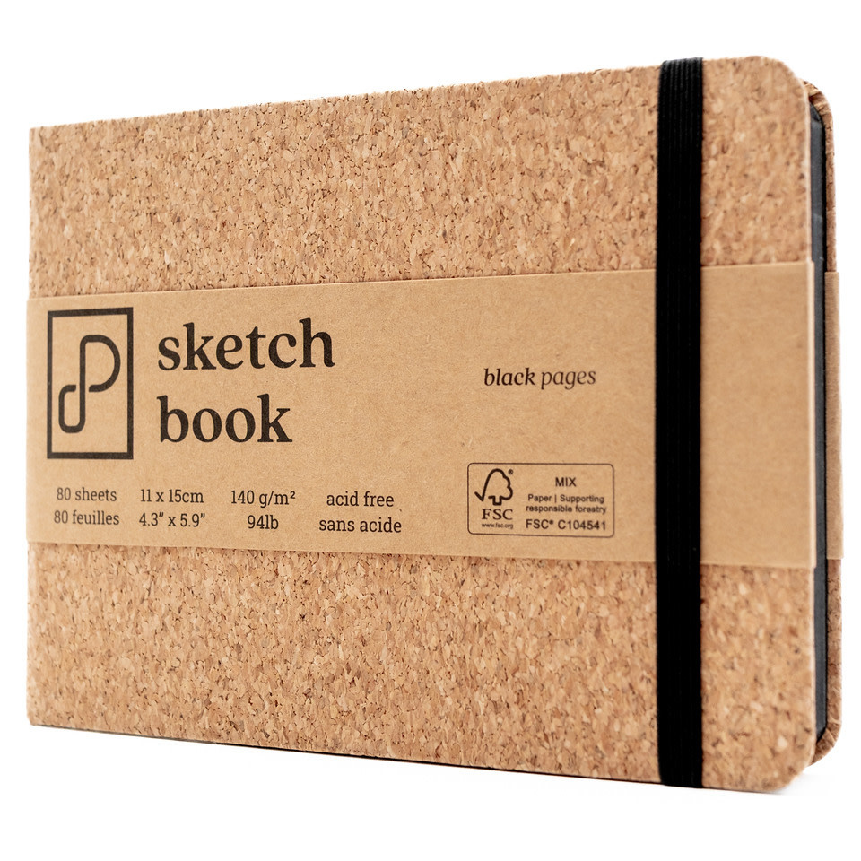 PRISM STUDIO PRISM STUDIO SKETCHBOOK BLACK PAGES 11CMx15CM