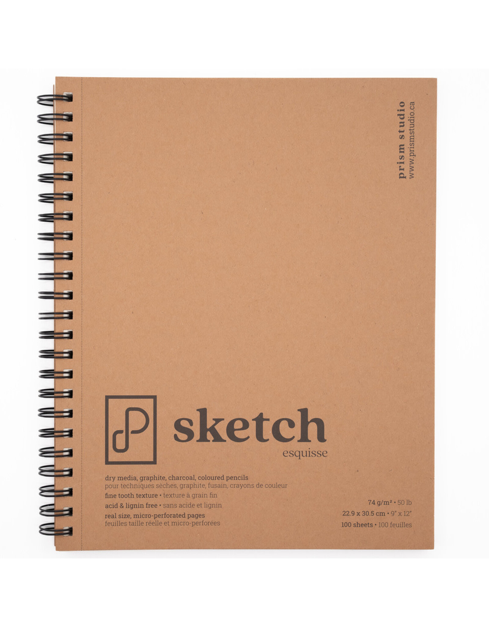 PRISM STUDIO PRISM STUDIO SKETCH PAD SPIRAL-BOUND 9"x12"