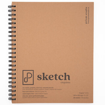 PRISM STUDIO PRISM STUDIO SKETCH PAD SPIRAL-BOUND 9"x12"