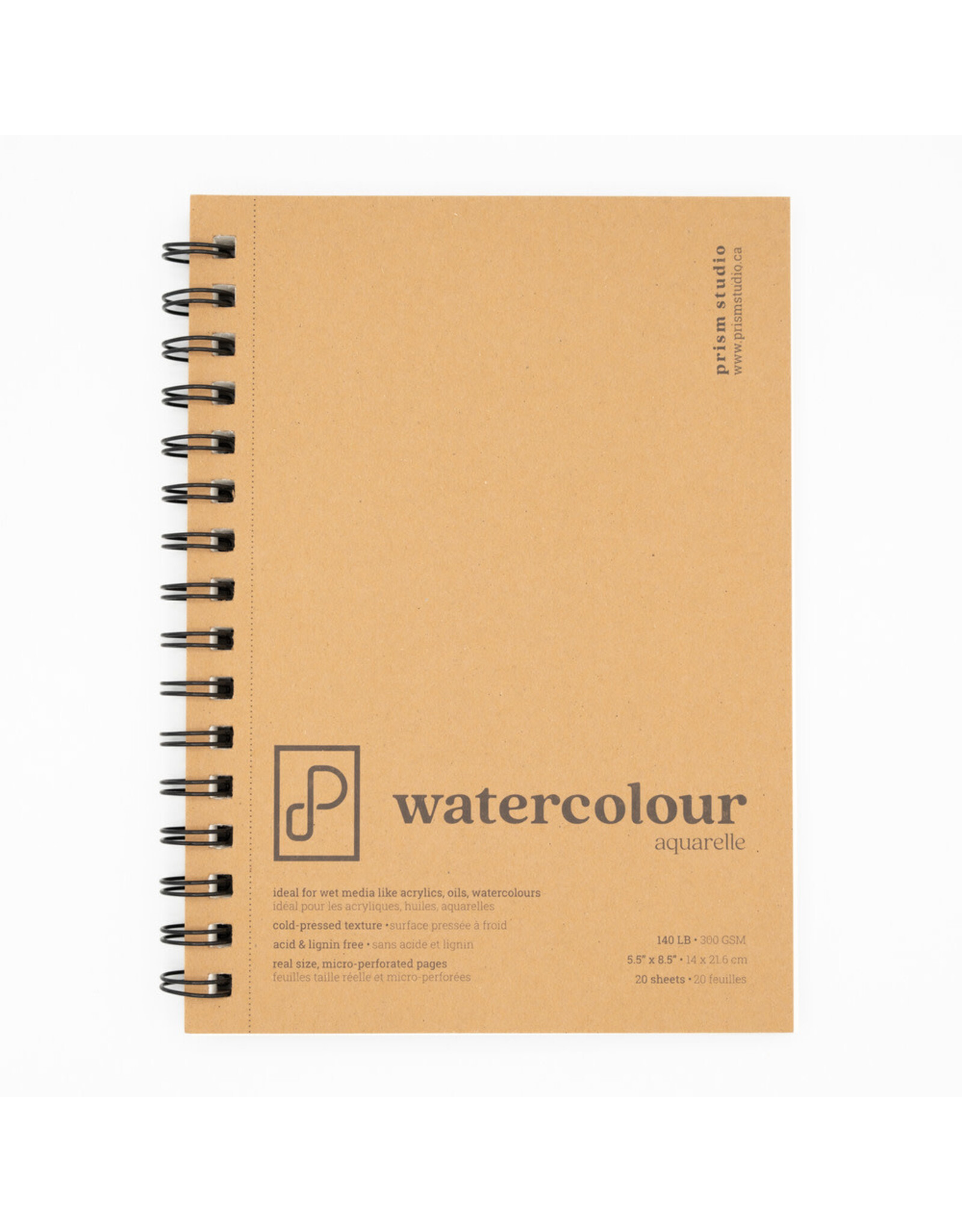 PRISM STUDIO PRISM STUDIO 5.5x8.5 WATERCOLOUR PAPER PAD 20 SHEETS