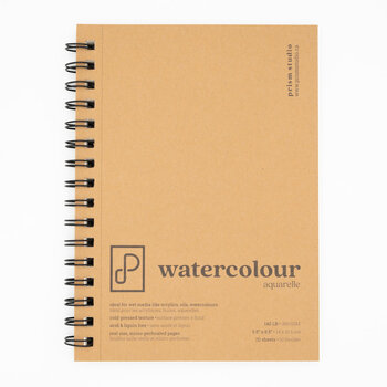PRISM STUDIO PRISM STUDIO 5.5x8.5 WATERCOLOUR PAPER PAD 20 SHEETS