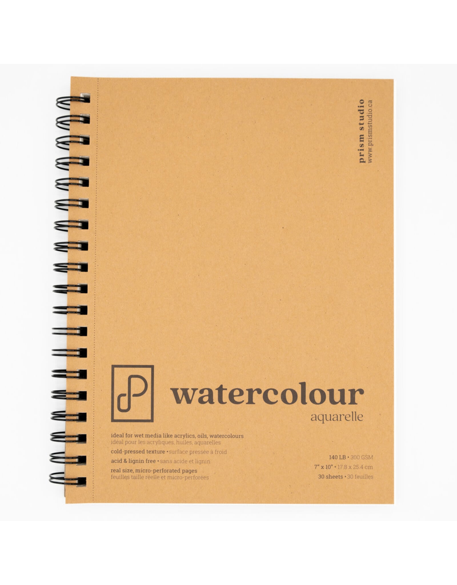 PRISM STUDIO PRISM STUDIO 7x10 WATERCOLOUR PAPER PAD 20 SHEETS