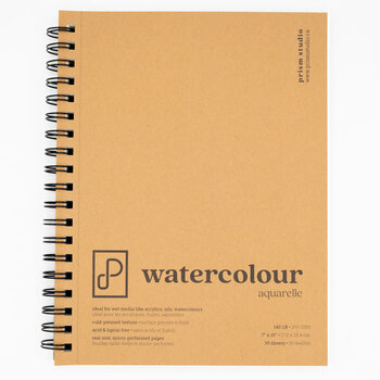 PRISM STUDIO PRISM STUDIO 7x10 WATERCOLOUR PAPER PAD 20 SHEETS