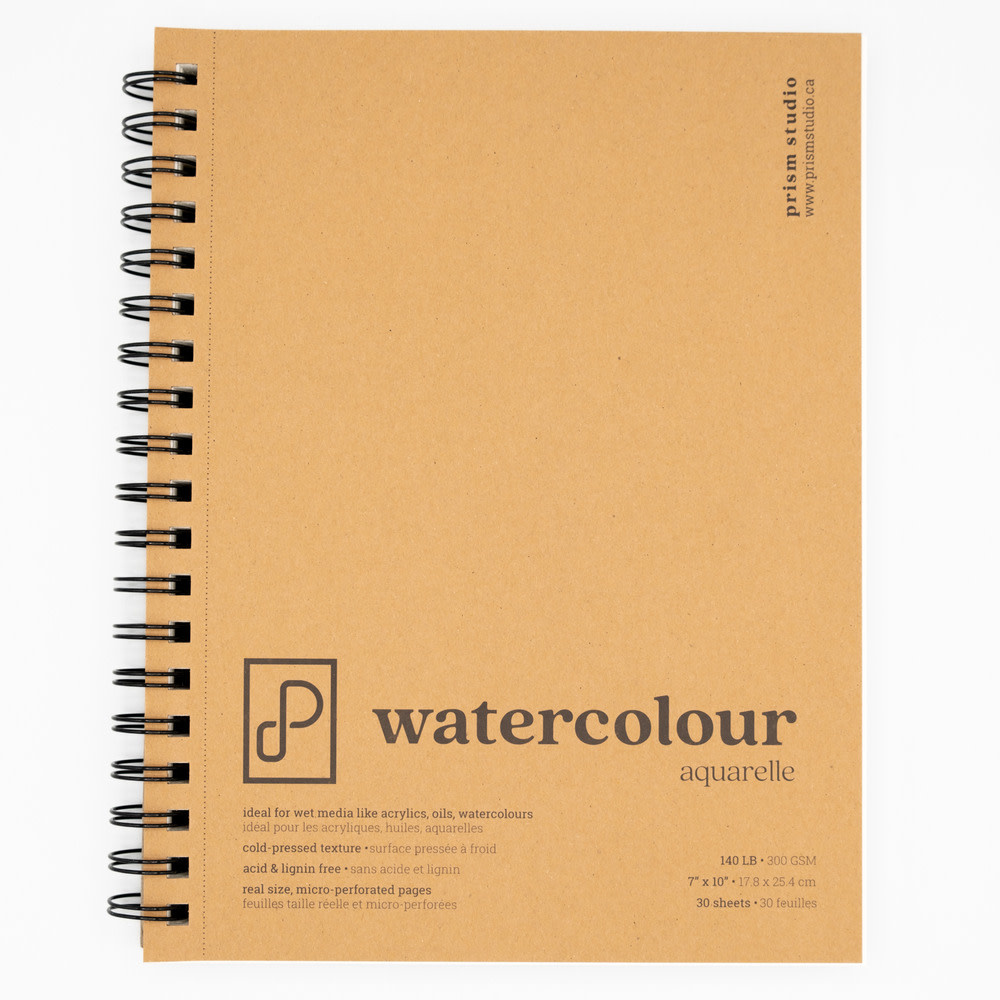 PRISM STUDIO PRISM STUDIO 7x10 WATERCOLOUR PAPER PAD 20 SHEETS