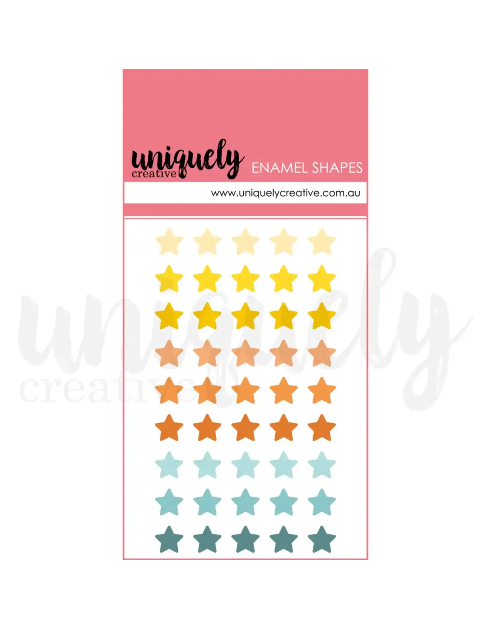 UNIQUELY CREATIVE UNIQUELY CREATIVE STARS ENAMEL SHAPES