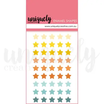 UNIQUELY CREATIVE UNIQUELY CREATIVE STARS ENAMEL SHAPES