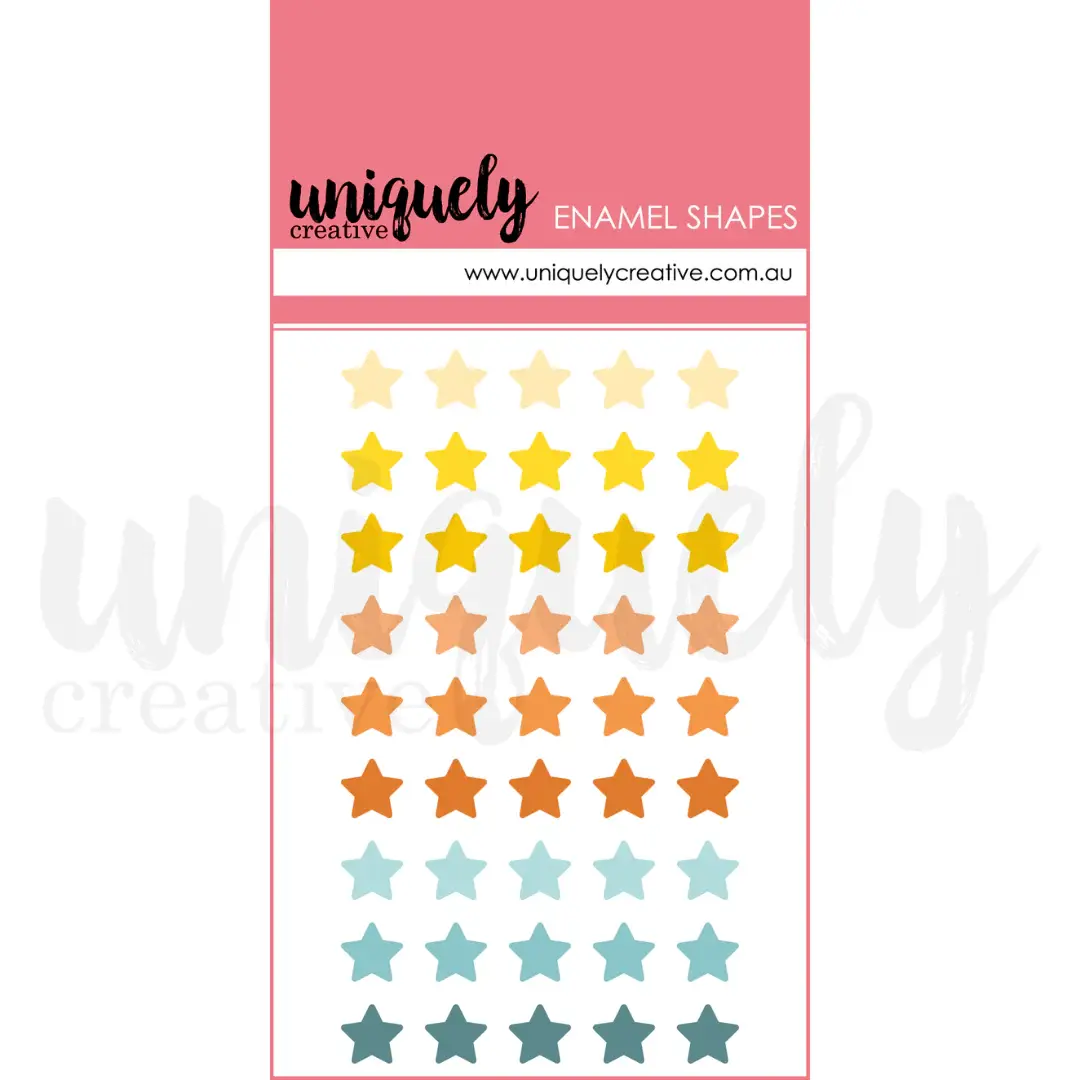 UNIQUELY CREATIVE UNIQUELY CREATIVE STARS ENAMEL SHAPES