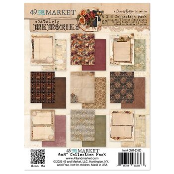 49 AND MARKET 49 AND MARKET NOSTALGIC MEMORIES 6x8 COLLECTION PACK 24 SHEETS