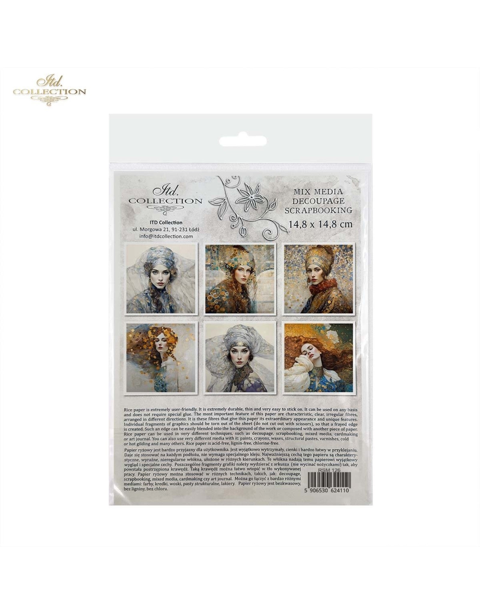 ITD COLLECTION ITD COLLECTION PORTRAITS OF WOMEN 2 MINI RICE PAPER 6/PK