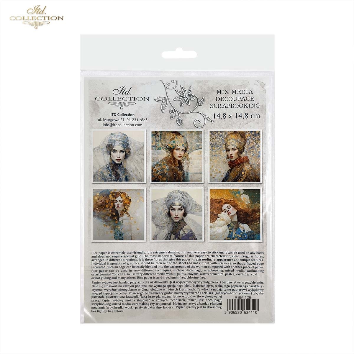 ITD COLLECTION ITD COLLECTION PORTRAITS OF WOMEN 2 MINI RICE PAPER 6/PK