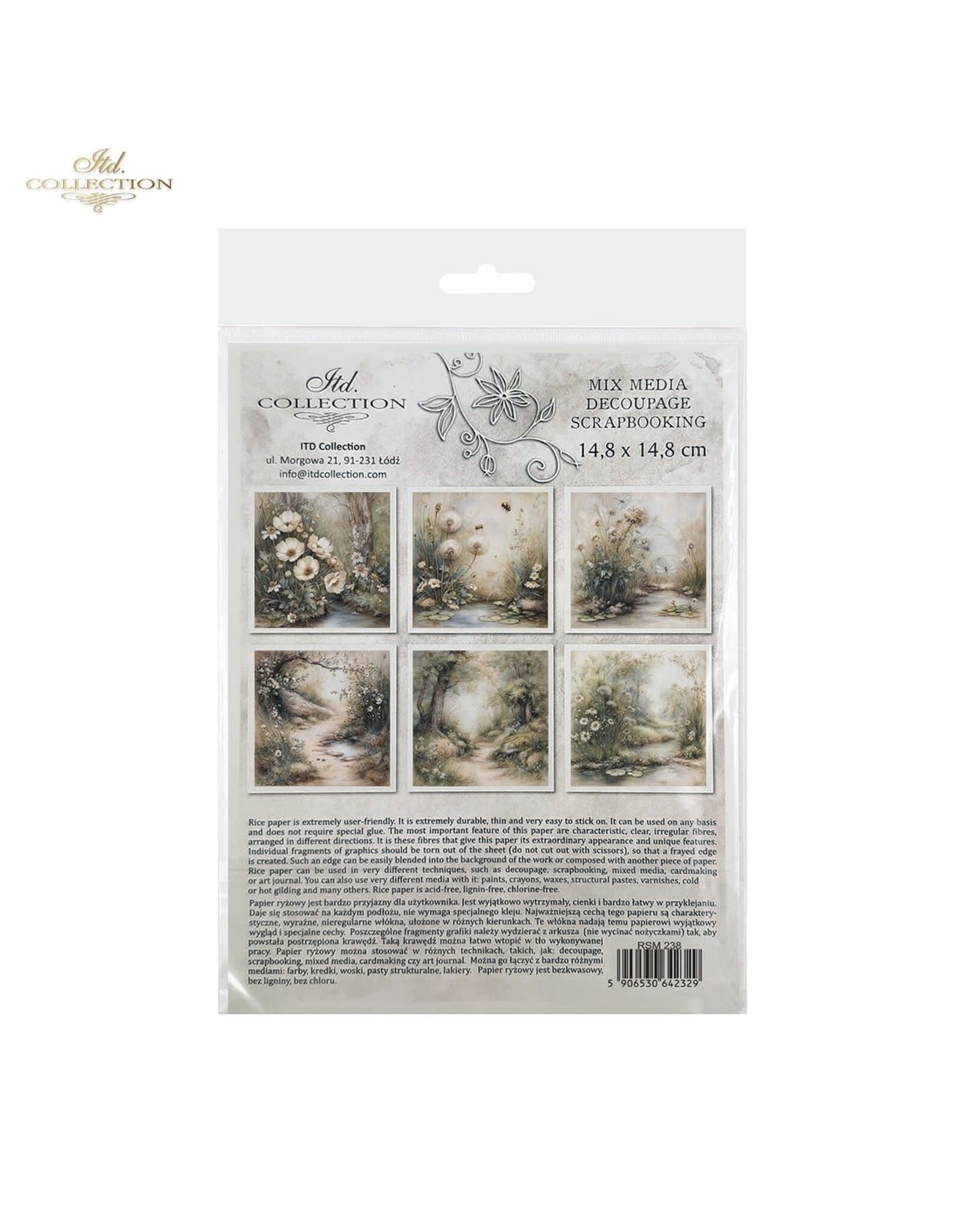 ITD COLLECTION ITD COLLECTION RSM238 MINI RICE PAPER 6/PK