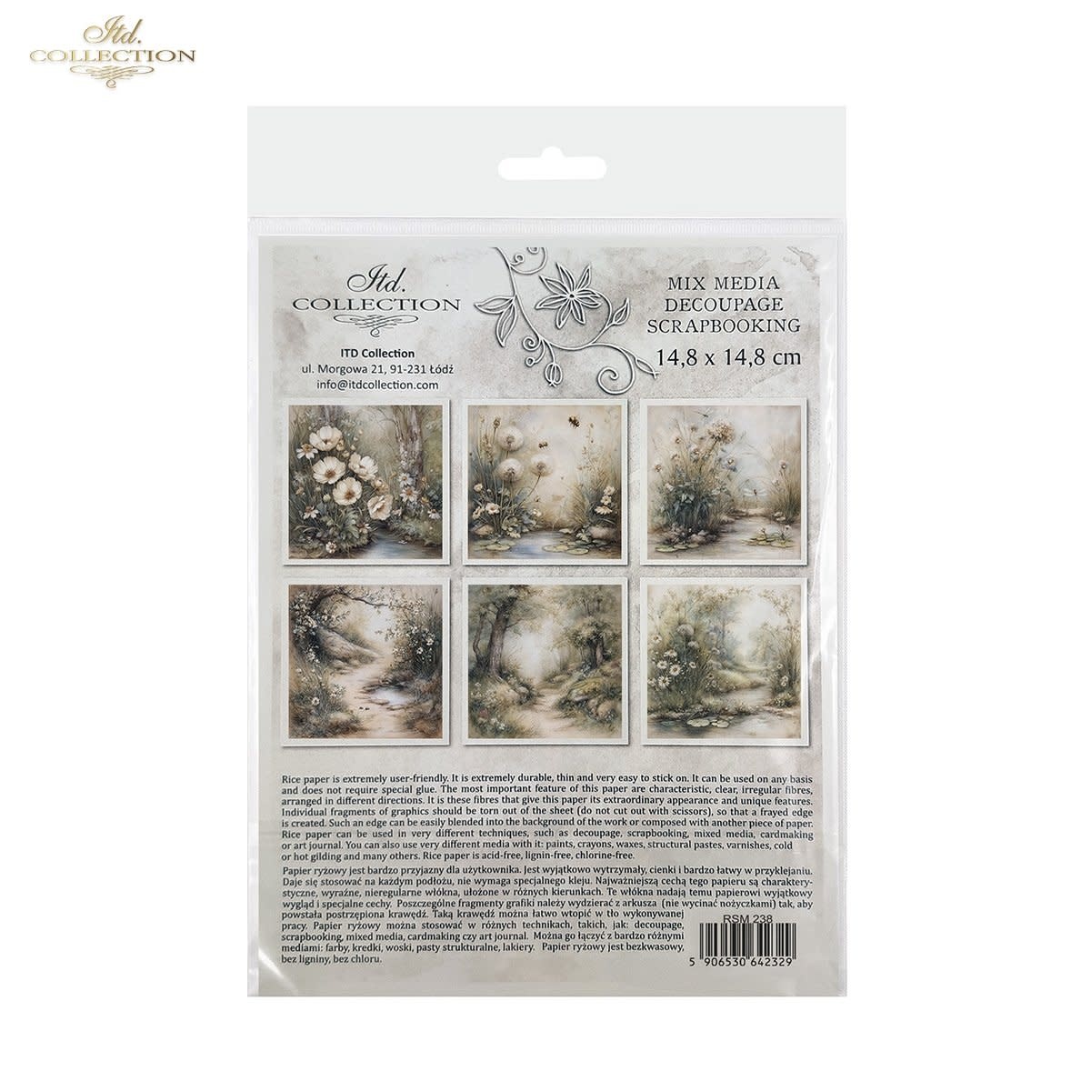 ITD COLLECTION ITD COLLECTION RSM238 MINI RICE PAPER 6/PK