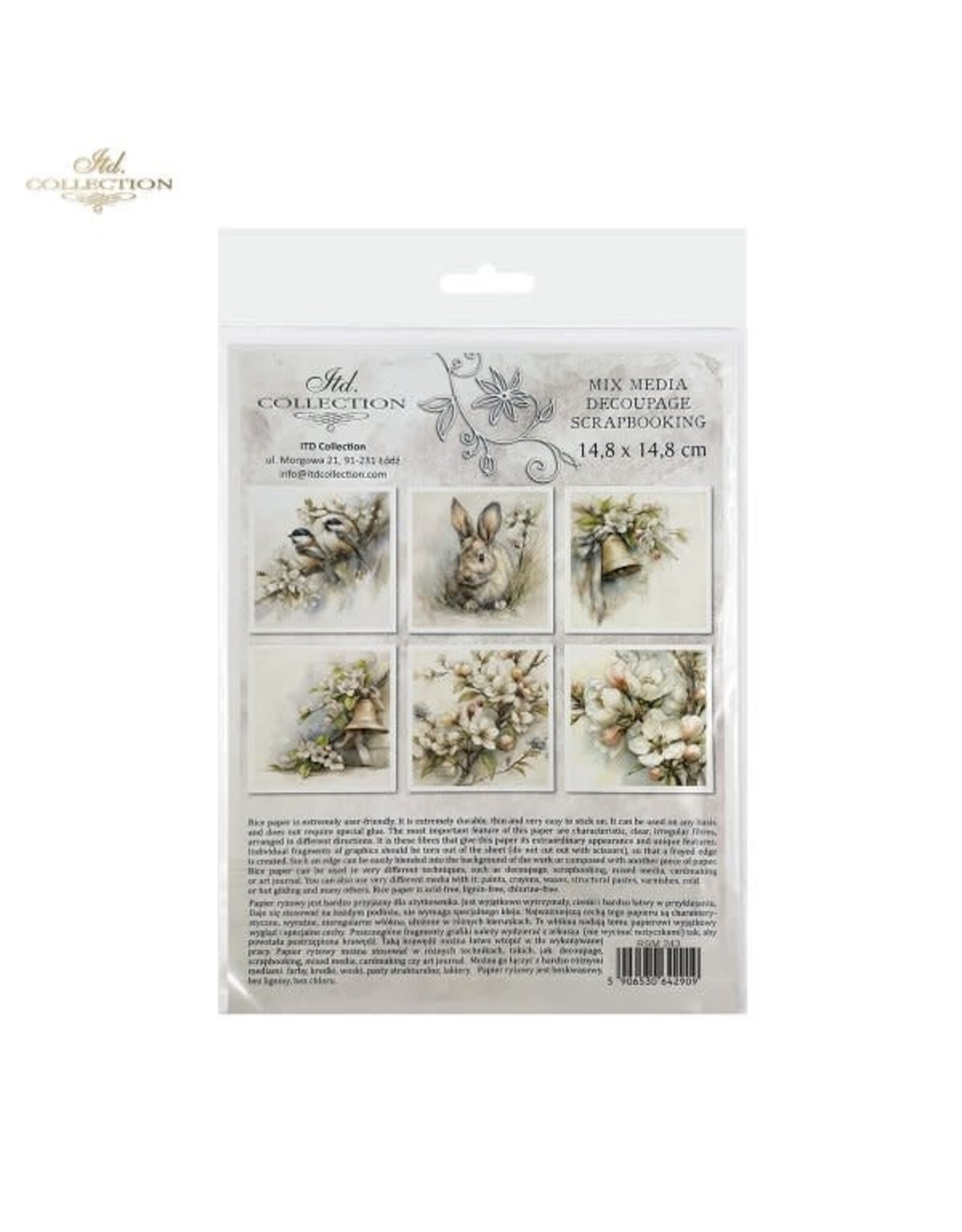 ITD COLLECTION ITD COLLECTION RSM243 MINI RICE PAPER 6/PK
