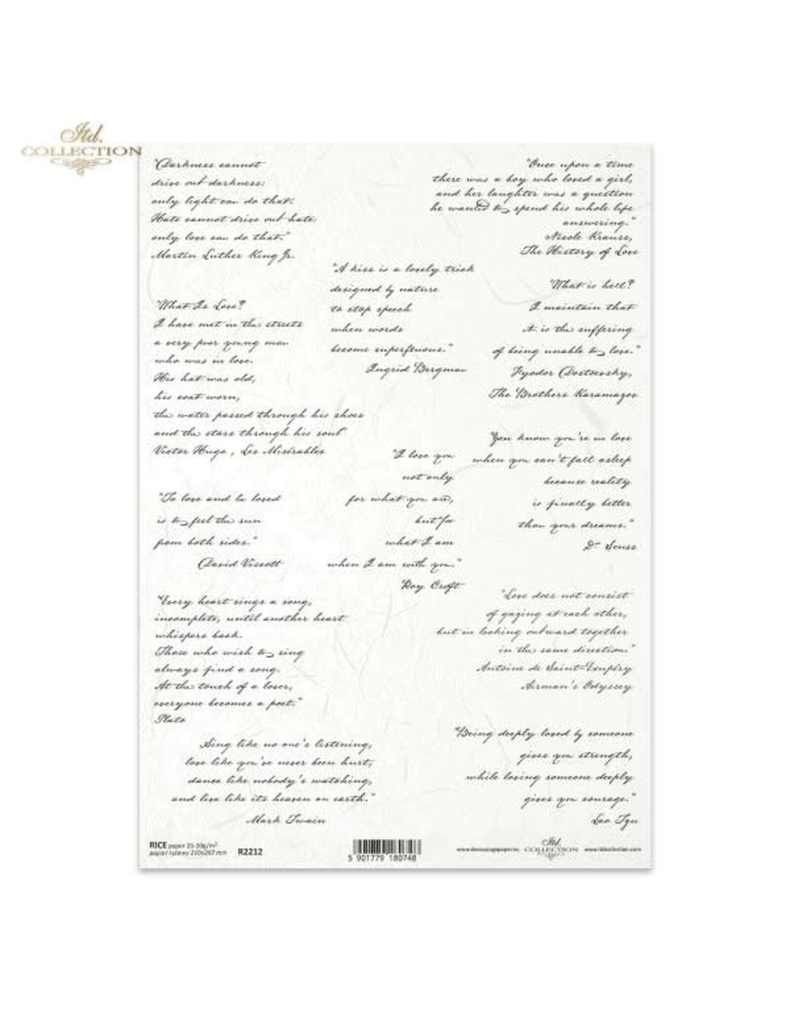 ITD COLLECTION ITD COLLECTION R2212 A4 RICE PAPER