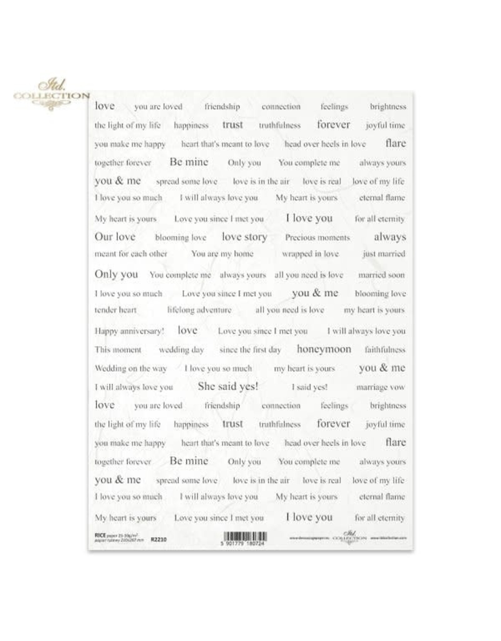 ITD COLLECTION ITD COLLECTION R2210 A4 RICE PAPER