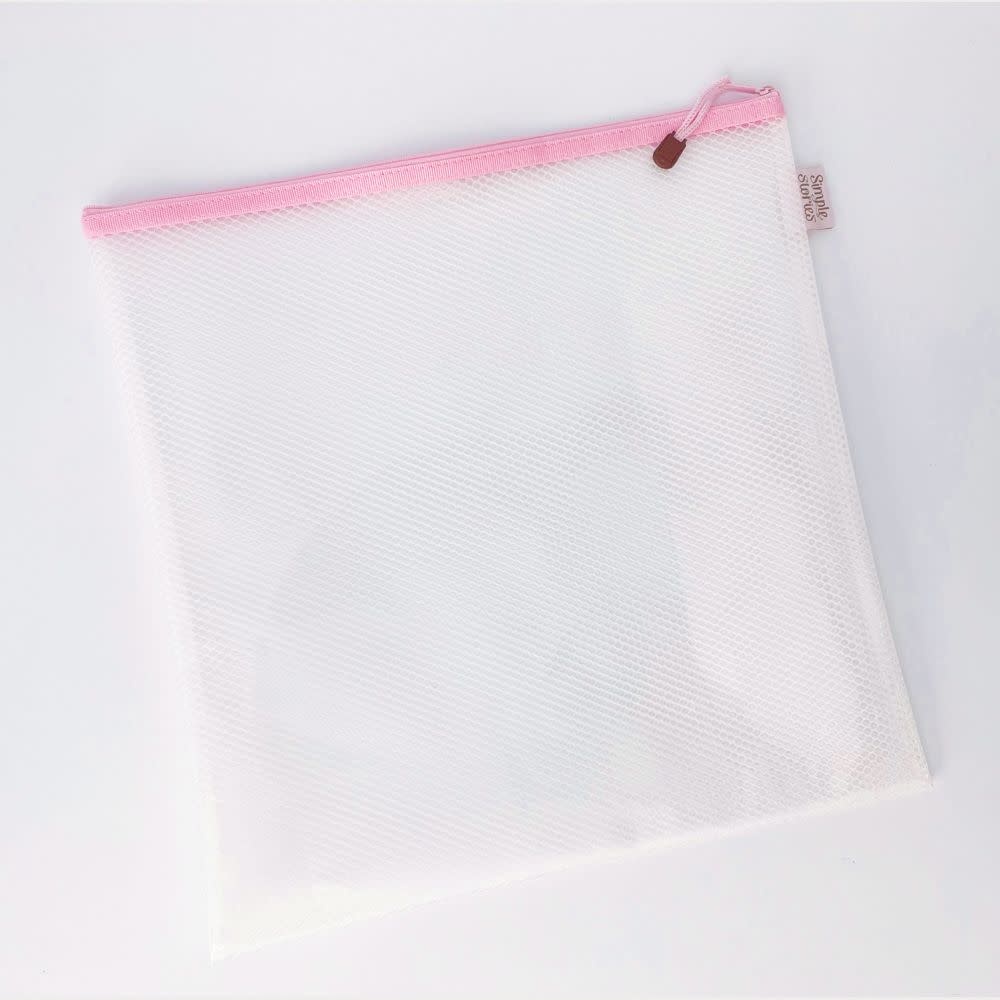 SIMPLE STORIES SIMPLE STORIES PINK LARGE CRAFT STORAGE POUCH