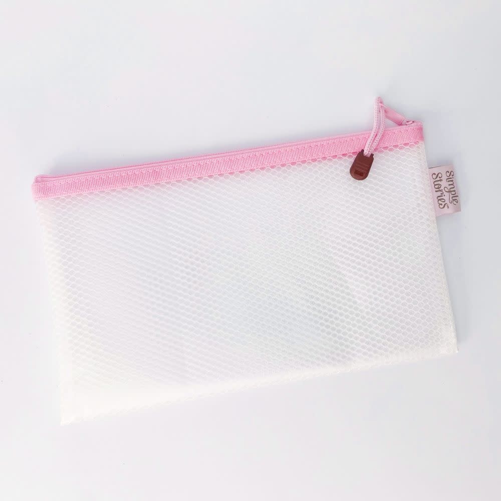 SIMPLE STORIES SIMPLE STORIES PINK SMALL CRAFT STORAGE POUCH