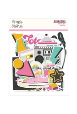 SIMPLE STORIES SIMPLE STORIES TOTALLY 80'S BITS & PIECES 86/PK