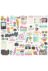SIMPLE STORIES SIMPLE STORIES TOTALLY 80'S BITS & PIECES 86/PK